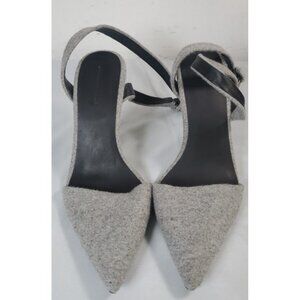 Alexander Wang Wool Slingback Pumps Felt Heel Women's EU Size 38  US Size 8
